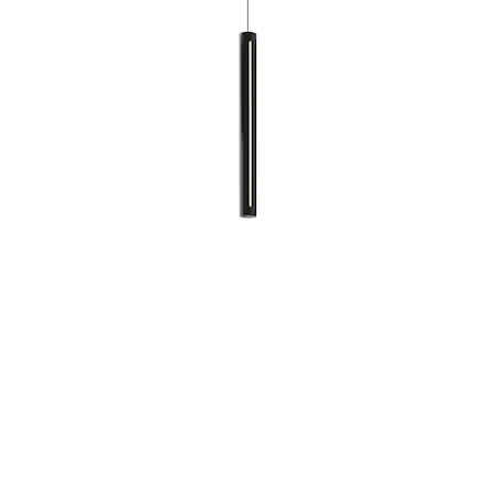 Dals 24 Inch CCT LED Duo-Light Cylinder Pendant PDLED120-24-BK